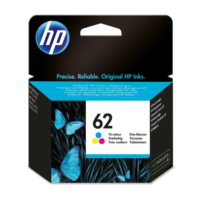 HP 62 Druckerpatrone Farbe, 4,5 ml, bis zu 165 Seiten