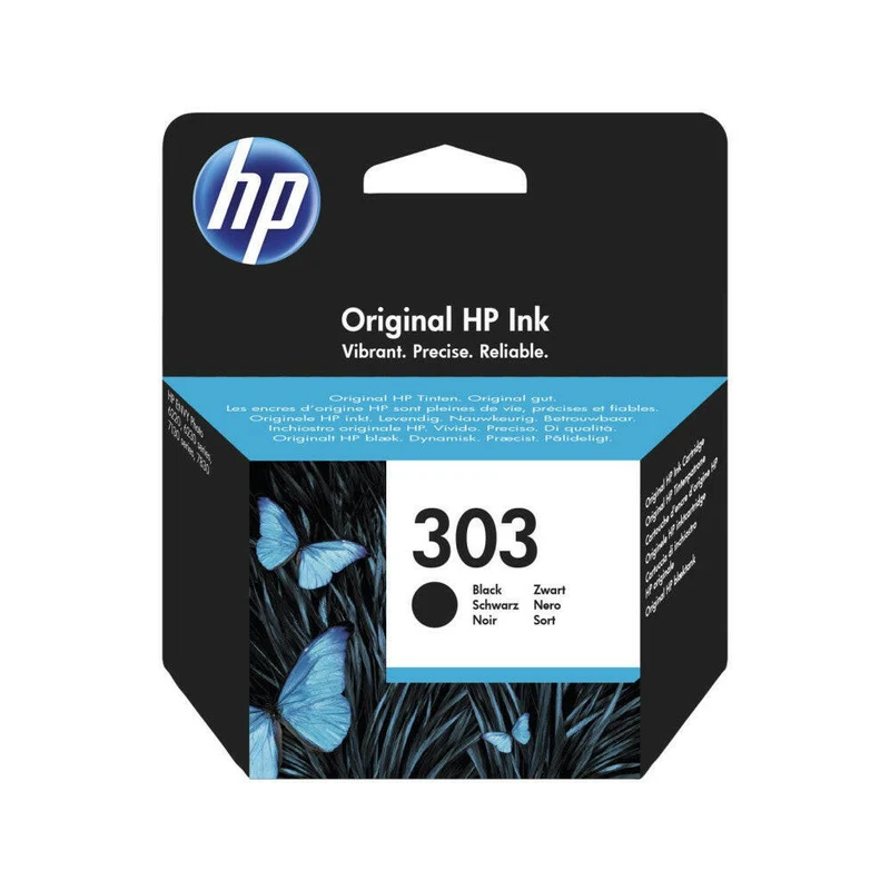 HP 303 Original Tintenpatrone Schwarz, 200 Seiten, für