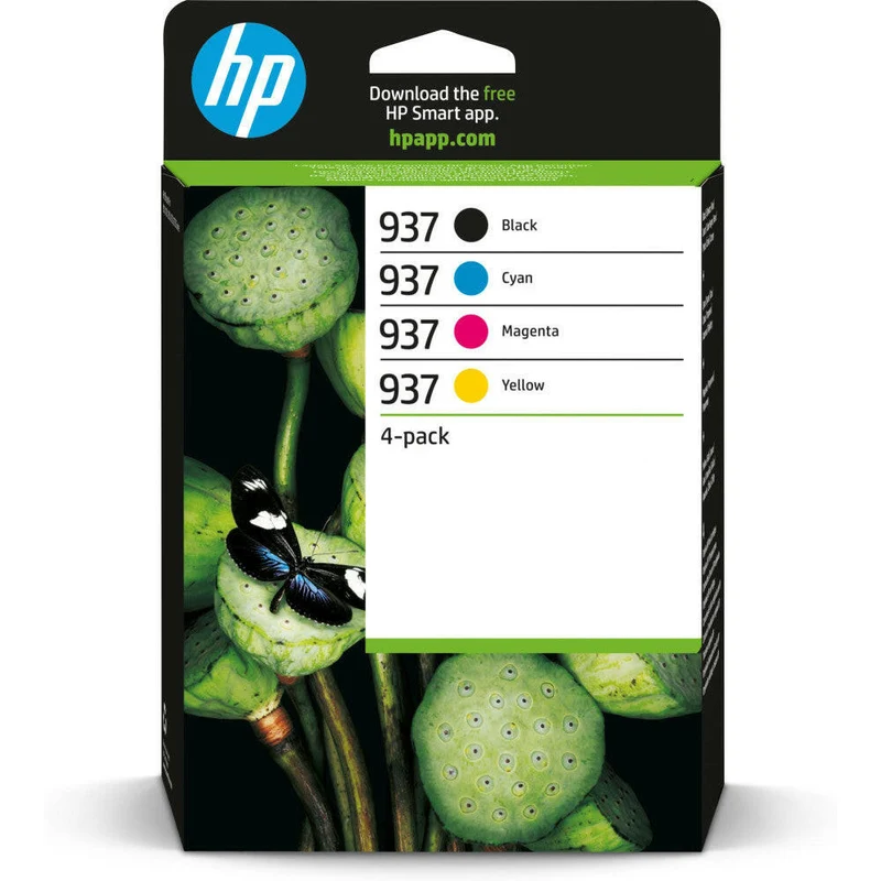 HP 937 Original Druckerpatrone 4er-Pack CMYK für OfficeJet