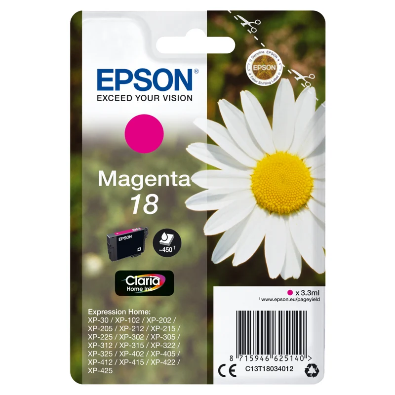 Epson XP-315 Magenta Druckerpatrone - Original, 180 Seiten