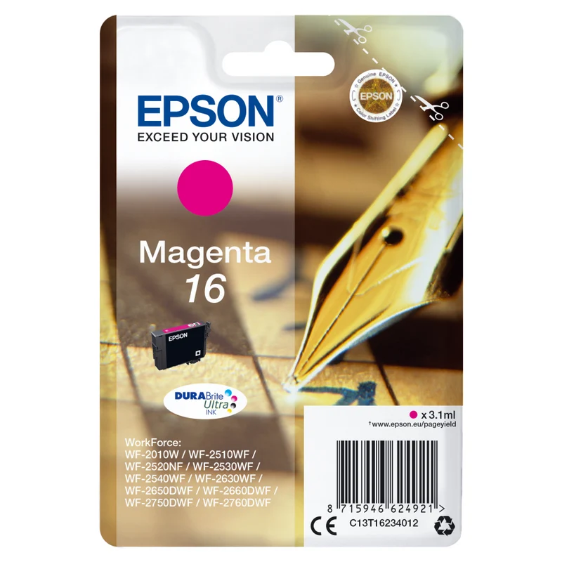 Epson C13T16234012 Tintenpatrone Magenta für WF-Drucker