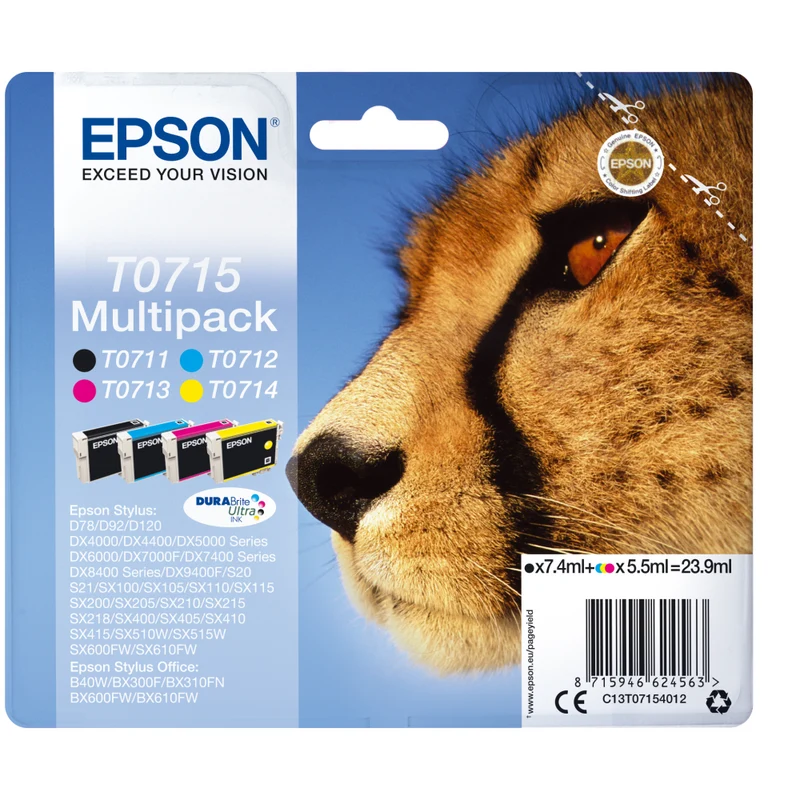 Epson T0715 Multipack Tintenpatrone, 430