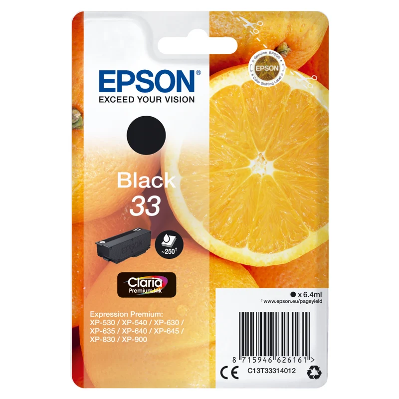 Epson Original 33 Tinte Orange für XP-530 XP-540 XP-630
