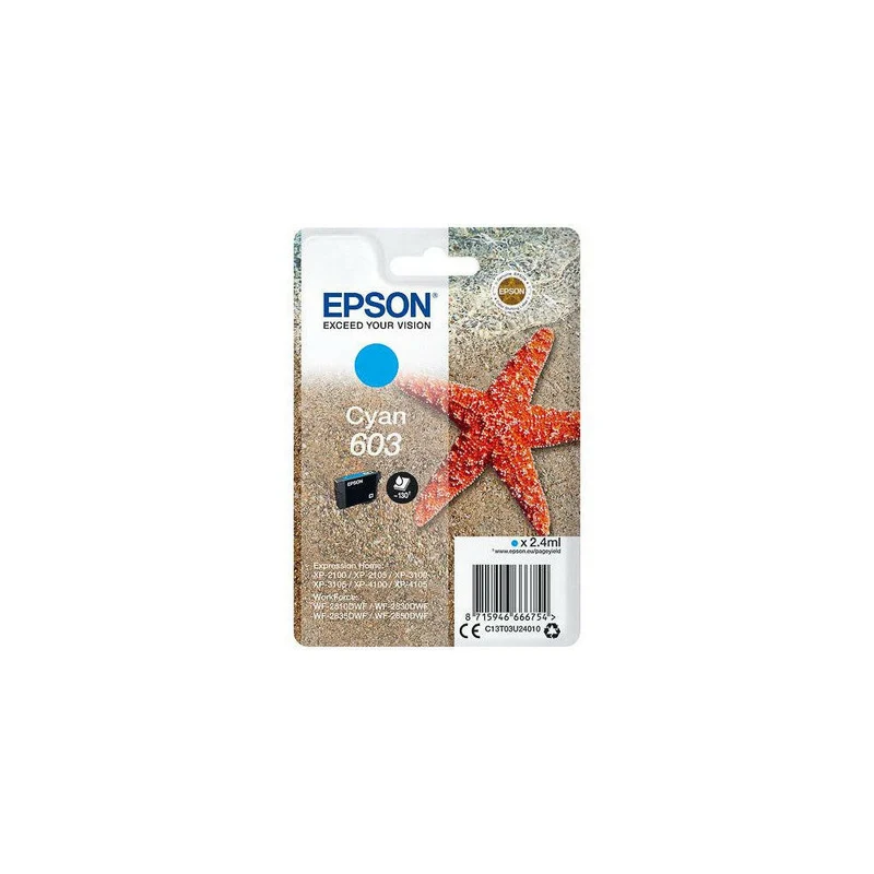 Epson C13T03U24010 Original Tinte Seestern Cyan 2,4ml