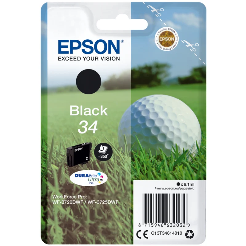 Epson C13T34614010 Original Tintenpatrone Schwarz 350 Seiten