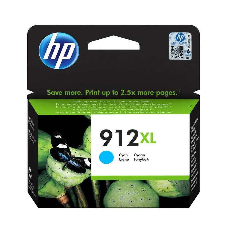 **HP 912 XL Cyan Druckerpatrone – Hochleistungsreichweite