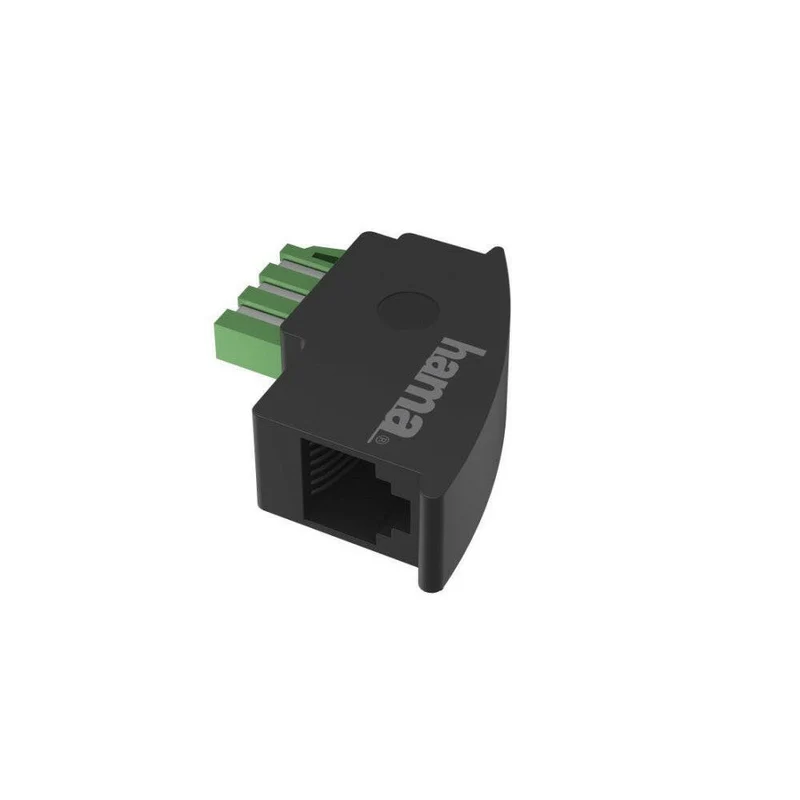 Hama TAE-F RJ11 Adapter analog Schwarz – Hochwertige