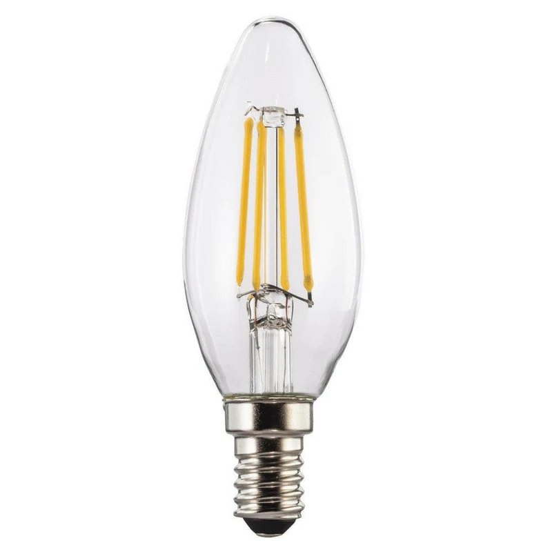 Xavax LED-Filament E14 470lm 40W Kerzenlampe Warmweiß Klar