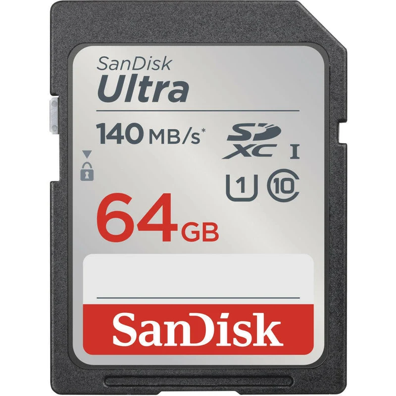 SanDisk Ultra 64GB SDXC UHS-I Speicherkarte, bis 140 MB/s