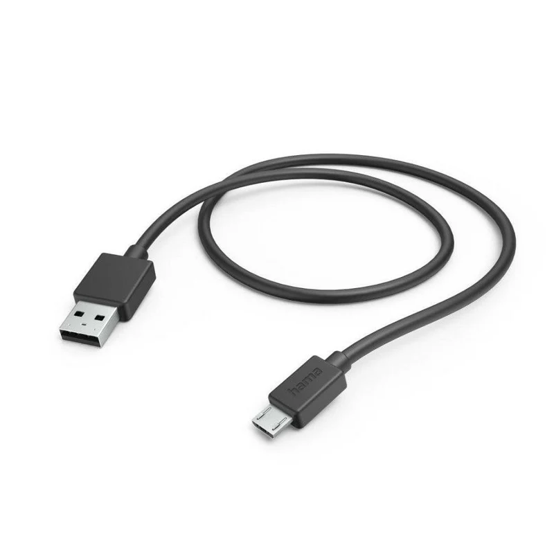 Hama USB A auf Micro-USB Kabel 1m, Schnellladung, schwarz
