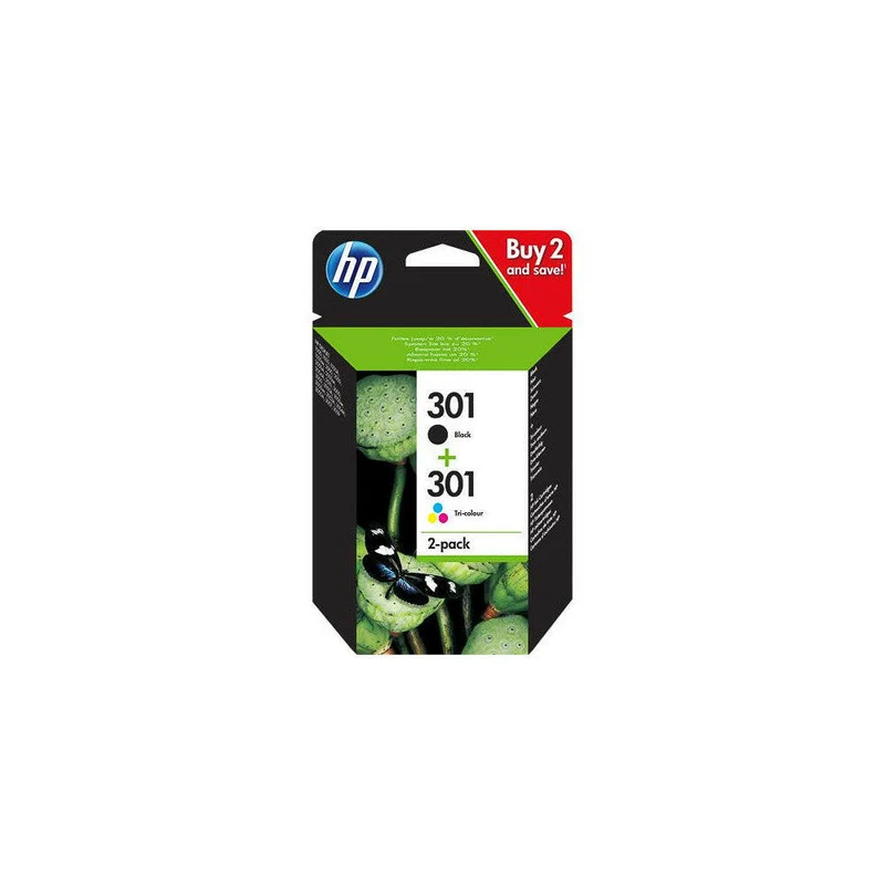 HP 301 Tintenpatrone 2er-Pack Schwarz & Farb-Original