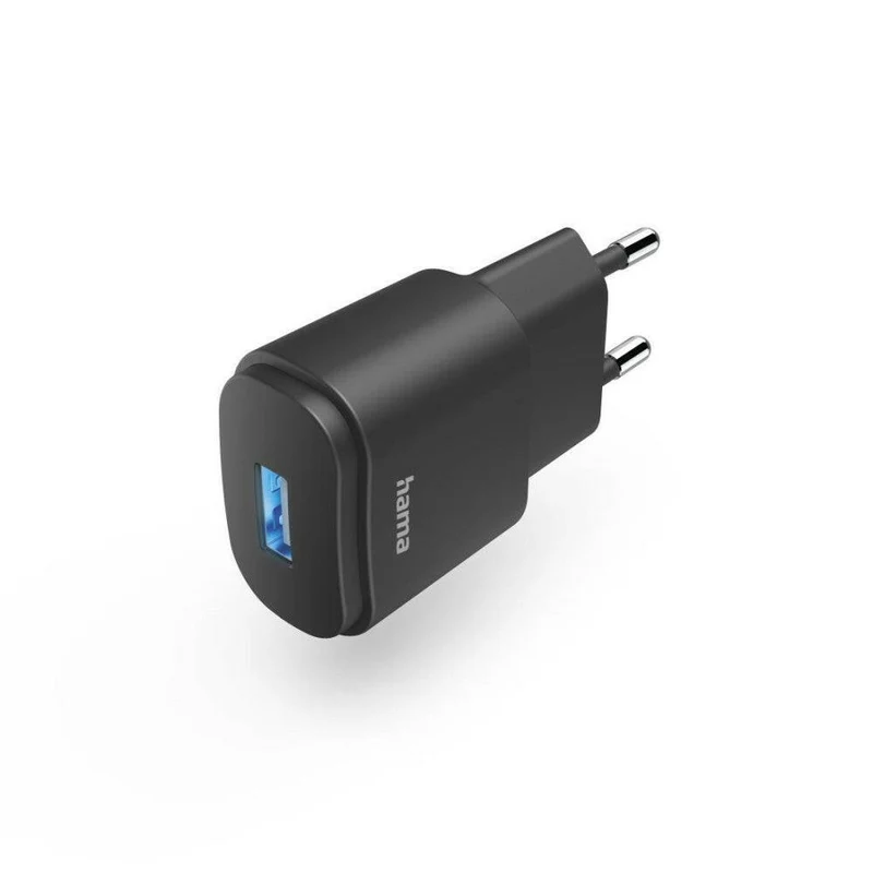 Hama USB-Ladegerät 6W, kompakt, Schwarz, USB-A