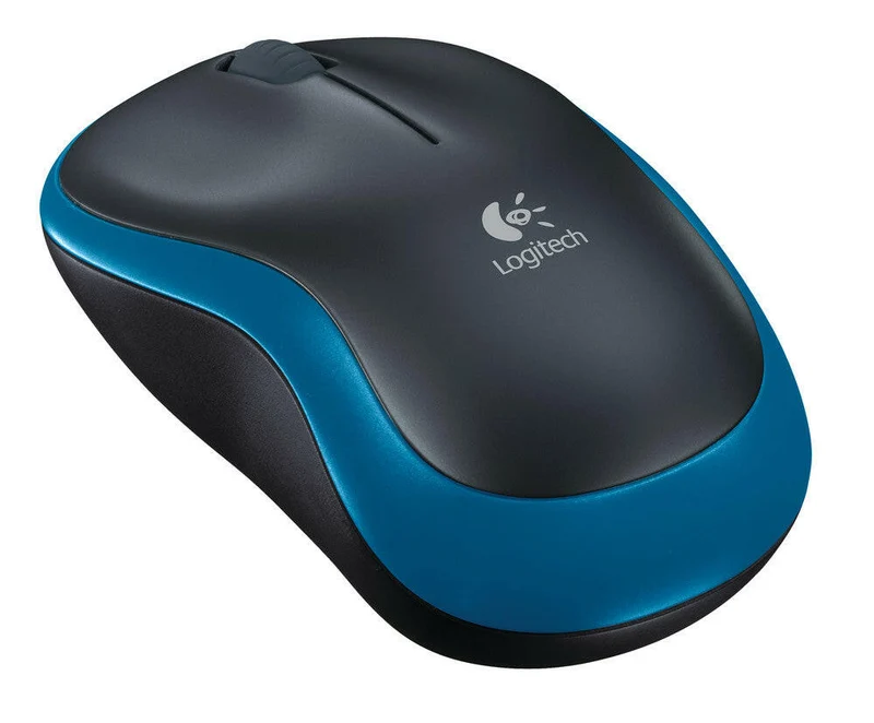 Logitech M185 Kabellose Maus, 2,4 GHz, 1000 DPI, Blau