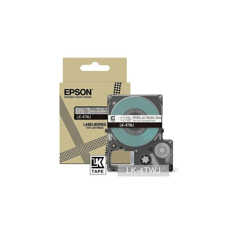 Epson Etikettenkassette LK-4YAS grau, 8m x 12mm, wasserfest