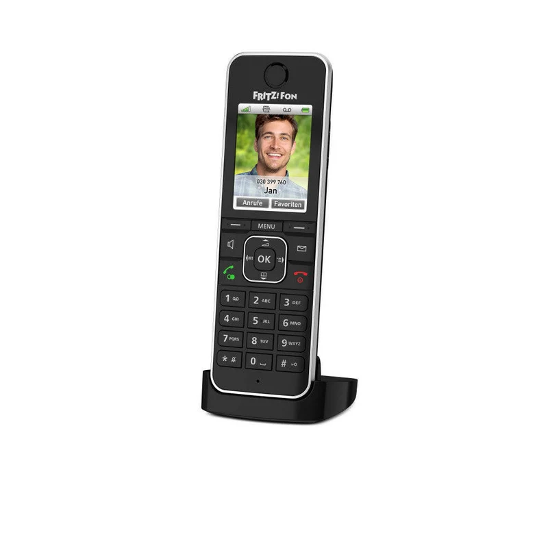 AVM FRITZ!Fon C6 Schnurlostelefon HD, Smart, Schwarz