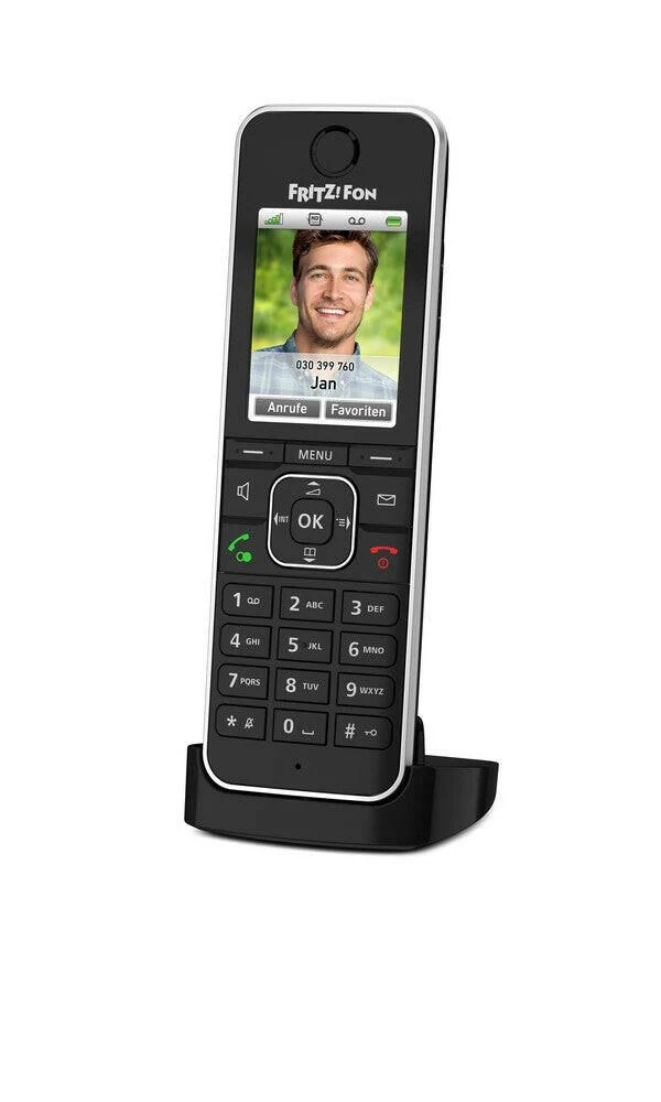 AVM FRITZ!Fon C6 Schnurlostelefon HD, Smart, Schwarz