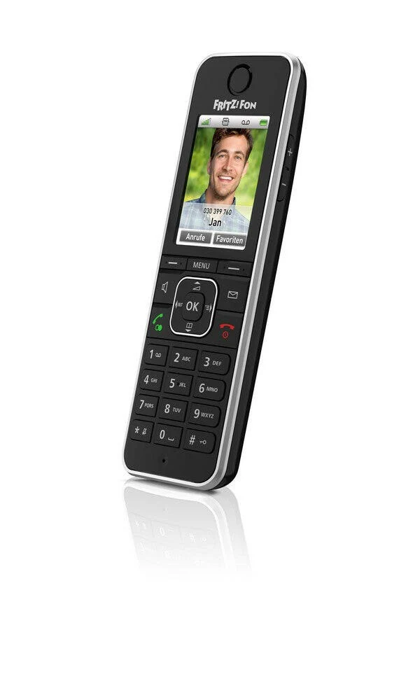 AVM FRITZ!Fon C6 Schnurlostelefon HD, Smart, Schwarz