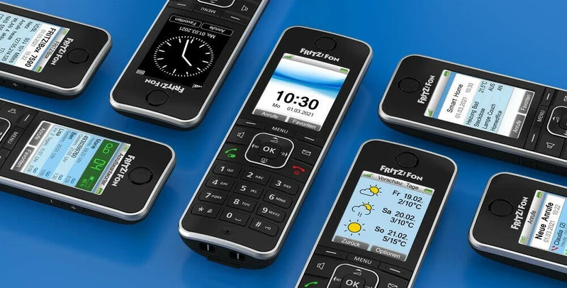 AVM FRITZ!Fon C6 Schnurlostelefon HD, Smart, Schwarz