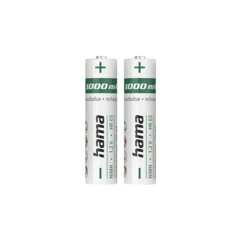 Hama AAA Micro Akku Batterien 1000mAh NiMH Rechargeable