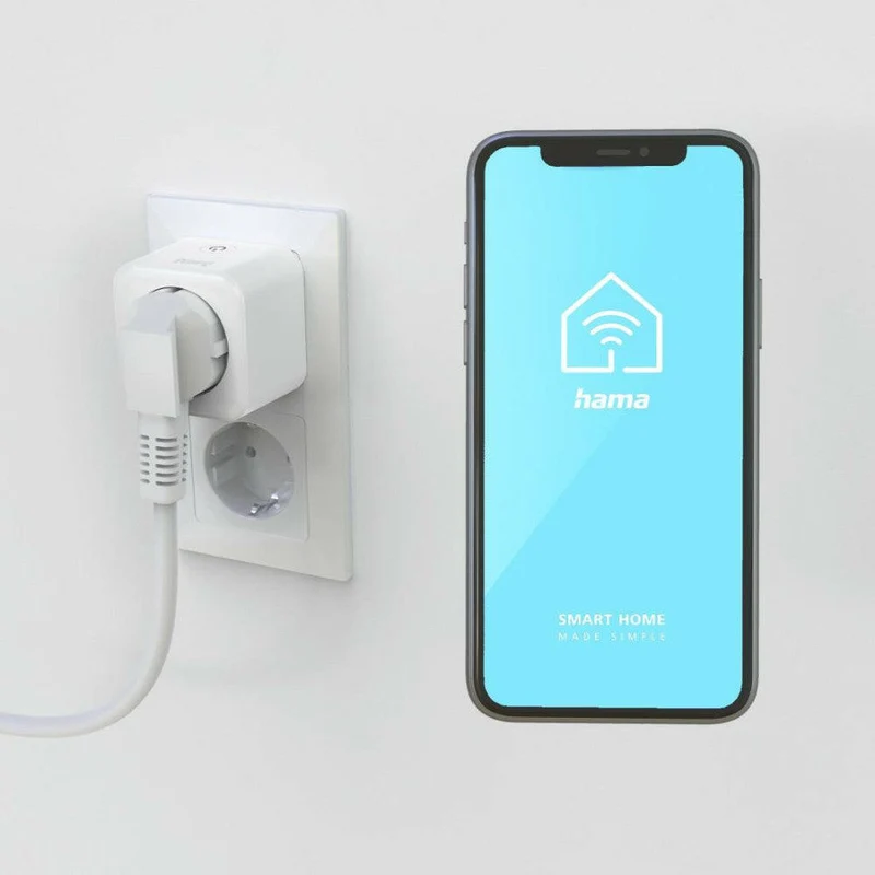 Hama Smarte WLAN-Steckdose, 3680W, Matter, App