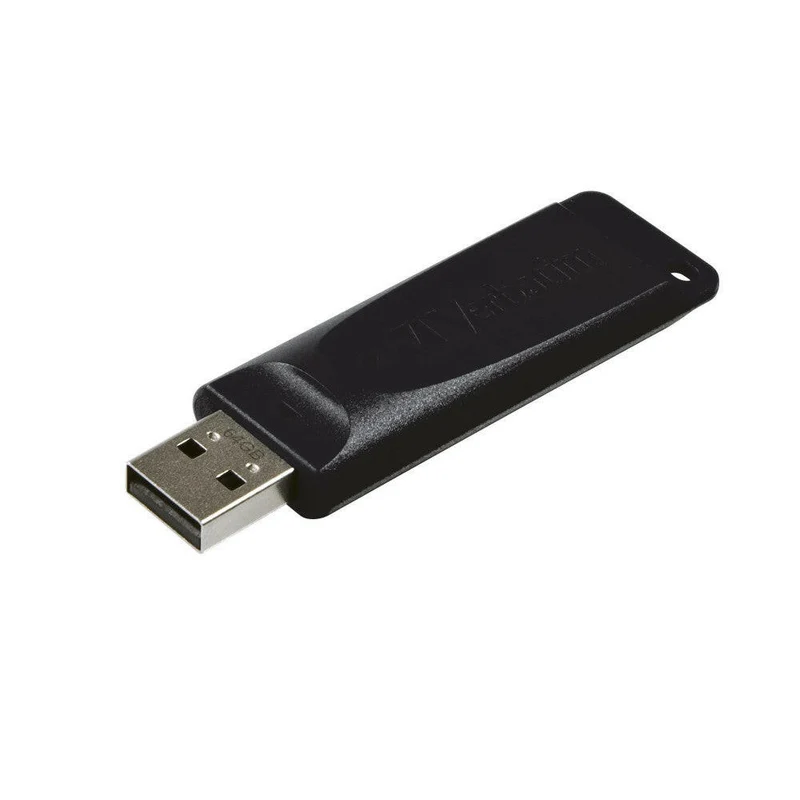 Verbatim 64GB USB-Stick 2.0 Slider in Schwarz