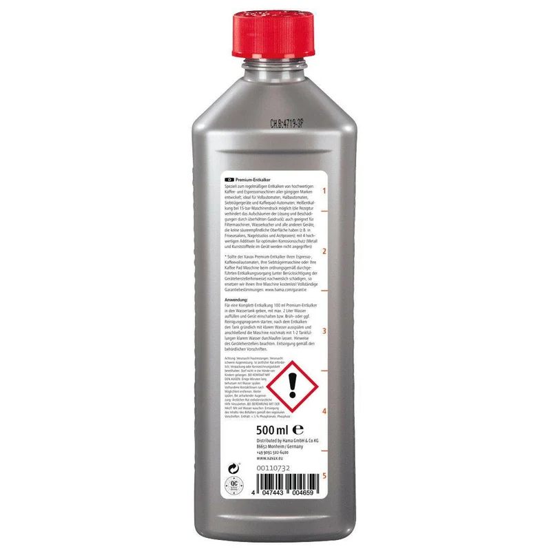 Xavax Premium-Entkalker 500 ml für Kaffeeautomaten