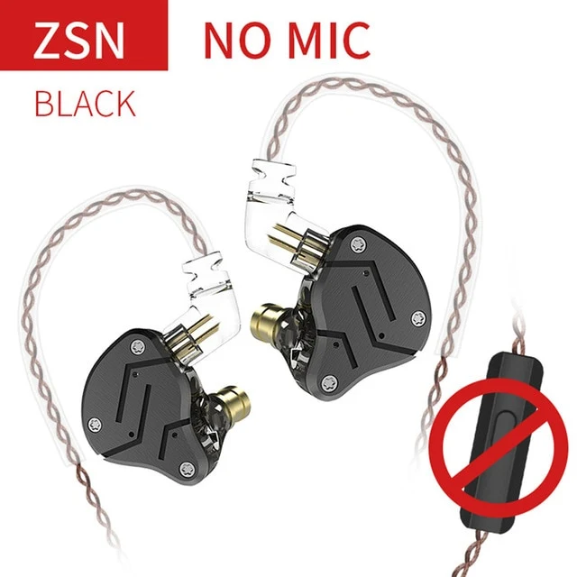 KZ ZSN Metal Hybrid Technology Earphones