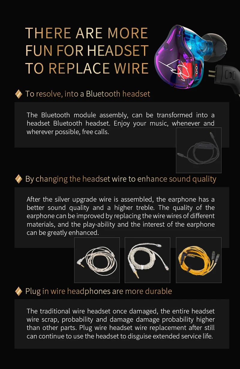 KZ ZST Pro Armature Dual Driver Earphone