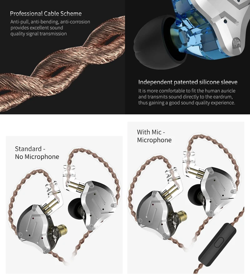 KZ ZS10 Pro Metal Headset
