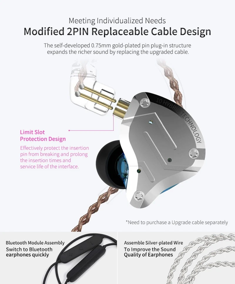 KZ ZS10 Pro Metal Headset
