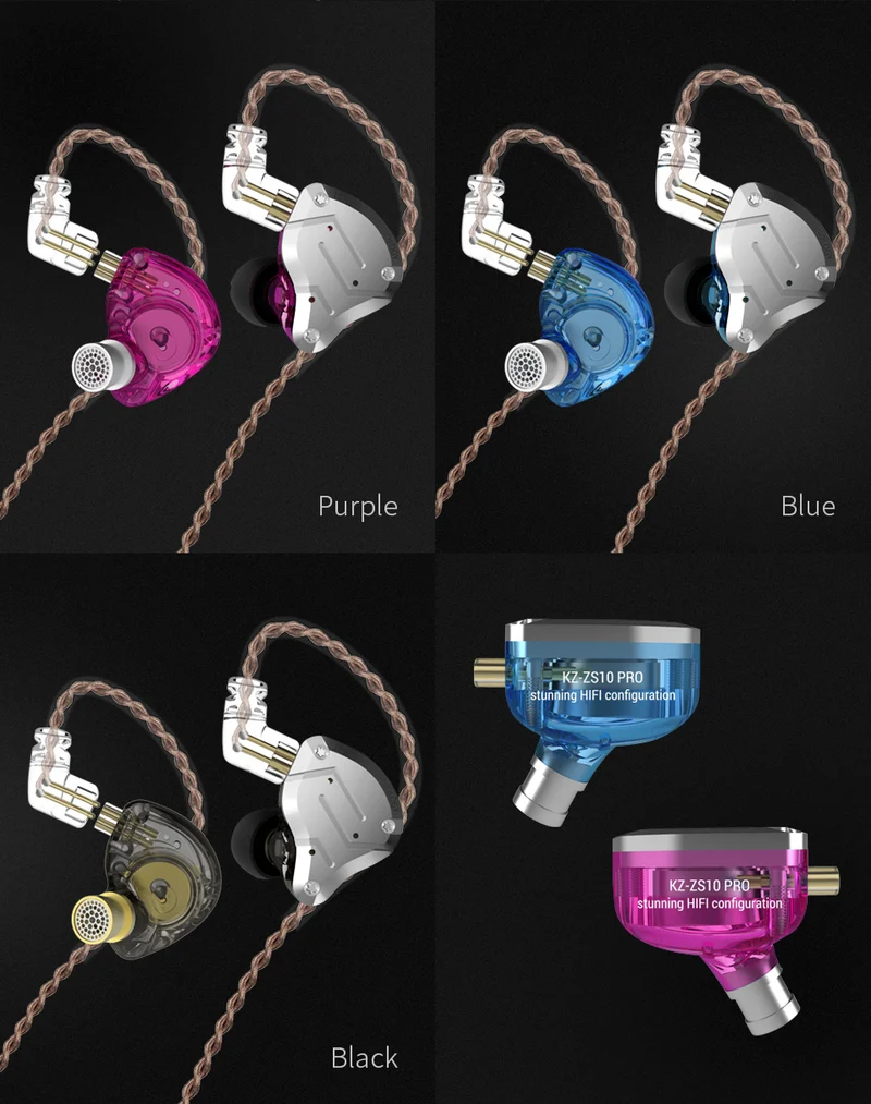 KZ ZS10 Pro Metal Headset