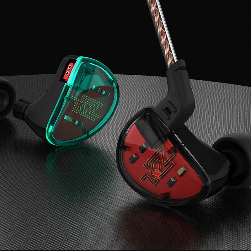 KZ AS10 5BA Balanced Armature Driver HIFI Bass Earphones