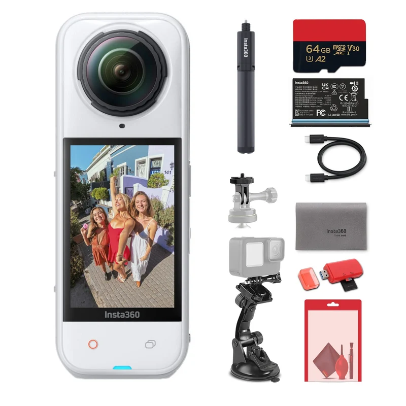 Insta360 X5 8K 360 Waterproof Action Camera (White)