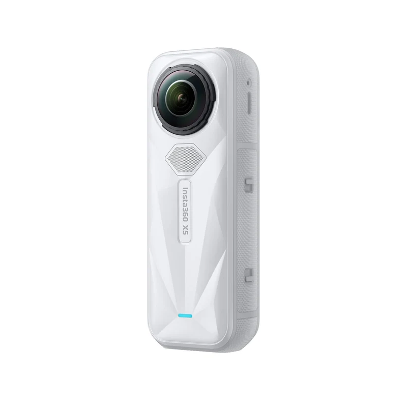 Insta360 X5 Satin White - Waterproof 8K 360° Action Camera, Leading Low Light, Invisible Selfie Stick Effect, Rugged and Replaceable Lens, 3-Hour Battery, Built-in Wind Guard, Stabilization