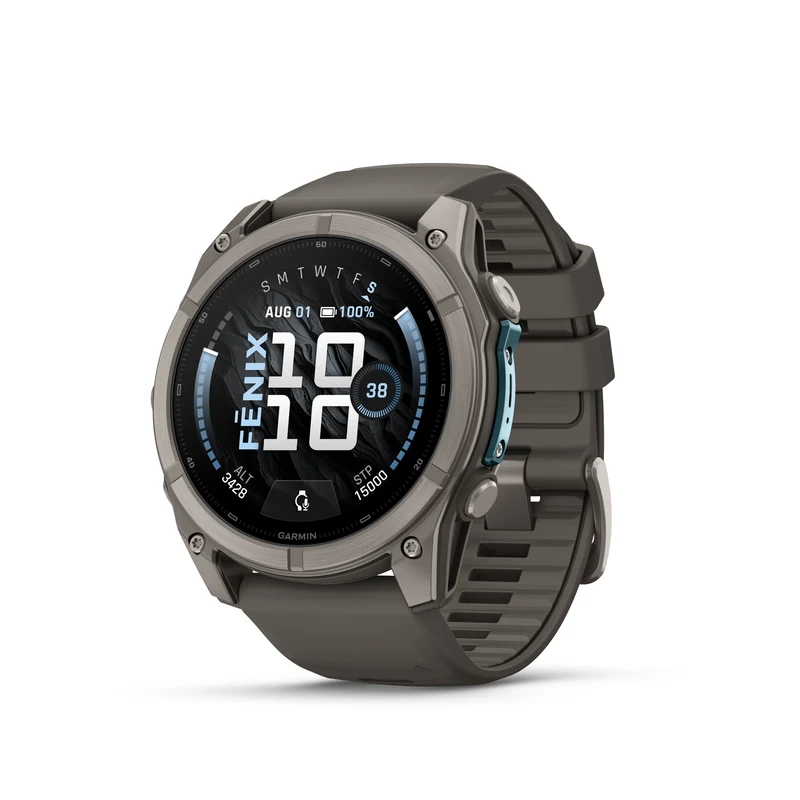 Garmin Fenix 9 51mm Titanium GPS Multisport Smartwatch Gray Bundle