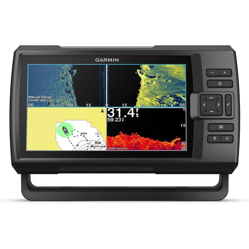 Garmin Striker Vivid 9sv, Easy-to-Use 5-inch Color Fishfinder and Sonar Transducer, Vivid Scanning Sonar Color Palettes, 9 inch (010-02554-00)
