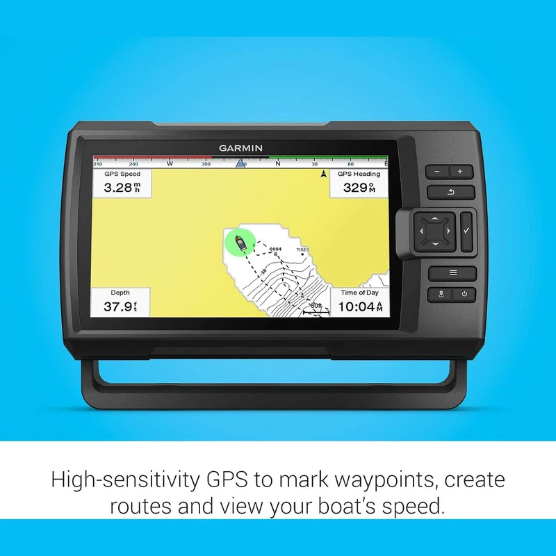 Garmin Striker Vivid 9sv, Easy-to-Use 5-inch Color Fishfinder and Sonar Transducer, Vivid Scanning Sonar Color Palettes, 9 inch (010-02554-00)