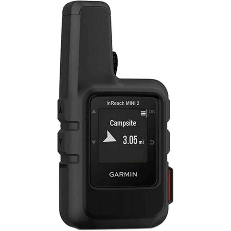 Garmin inReach Mini 2 Satellite Communicator (Black) with Battery Charger Bundle
