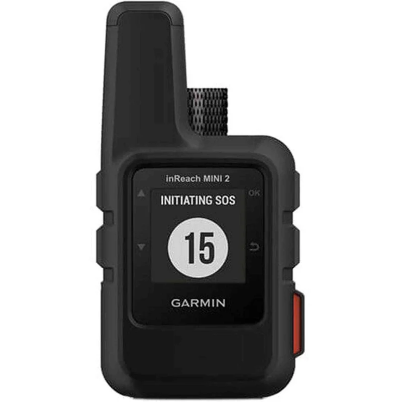 Garmin inReach Mini 2 Satellite Communicator (Black) with Power Adapters Bundle