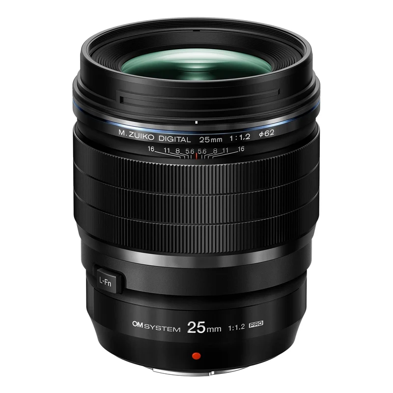 OM SYSTEM Olympus M.Zuiko Digital ED 25mm F1.2 PRO for Micro Four Thirds System Camera, Ultra Bright F1.2 Lens, Weather Sealed Design, MF Clutch, L-Fn Button - Reconditioned
