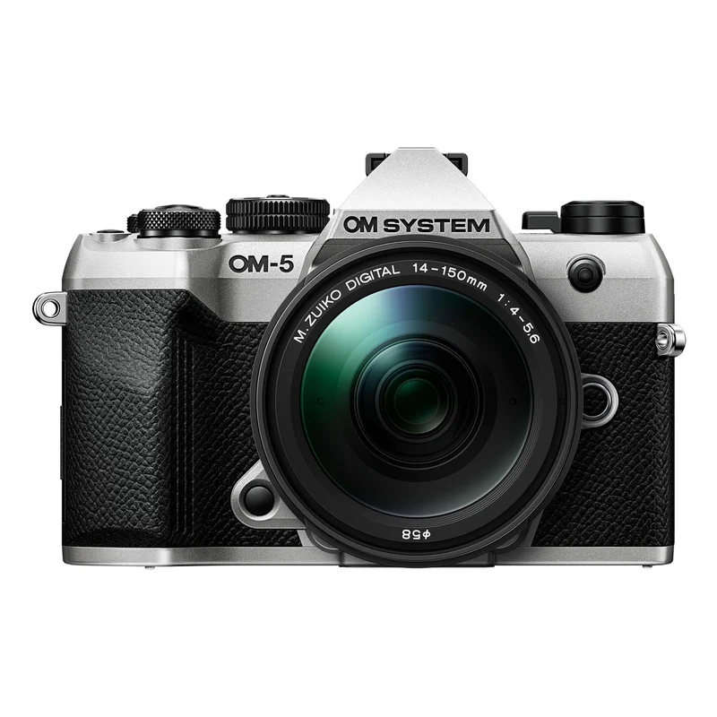 OM SYSTEM OM-5 Mark II SLV w/M.ZUIKO Digital 14-150mm f4.0-5.6 II Compact Light Weight Weather Sealed 4K Video Camera Best for Outdoor Travel - Reconditioned