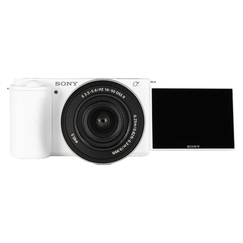 Sony Alpha ZV-E10 - APS-C Interchangeable Lens Mirrorless Vlog Camera Kit - White, ZVE10KW - Reconditioned