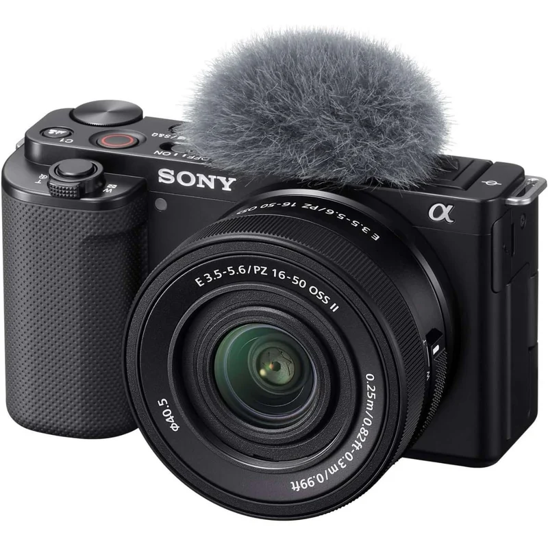 Sony Alpha ZV-E10 - APS-C Interchangeable Lens Mirrorless Vlog Camera Kit - Black, ZVE10KB - Reconditioned
