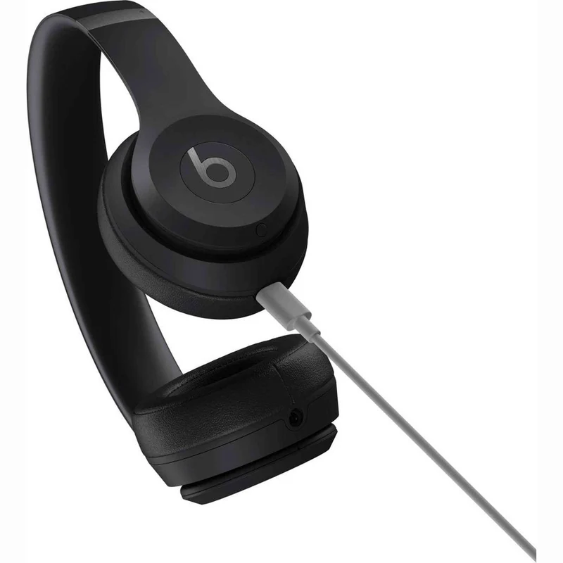 Beats Solo 4 - Wireless Bluetooth On-Ear Headphones, Apple & Android Compatible, Up to 50 Hours of Battery Life - Matte Black - Reconditioned