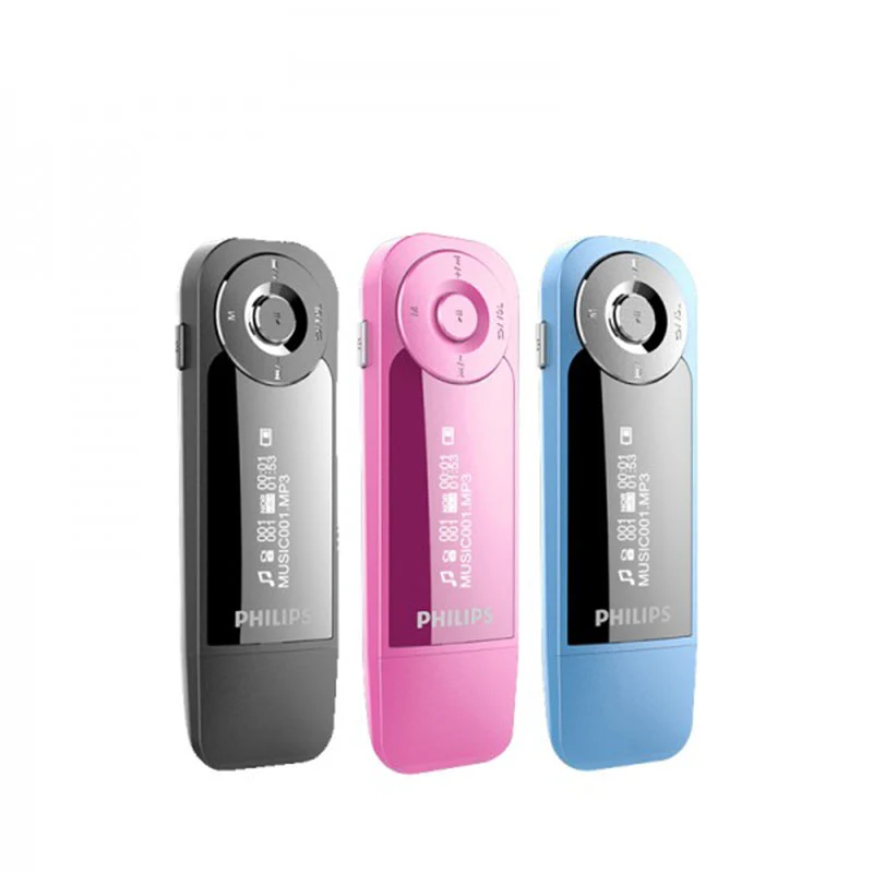 Philips SA1208 Mini Clip MP3 Player with Direct USB Digital Player FM Radio / 8GB