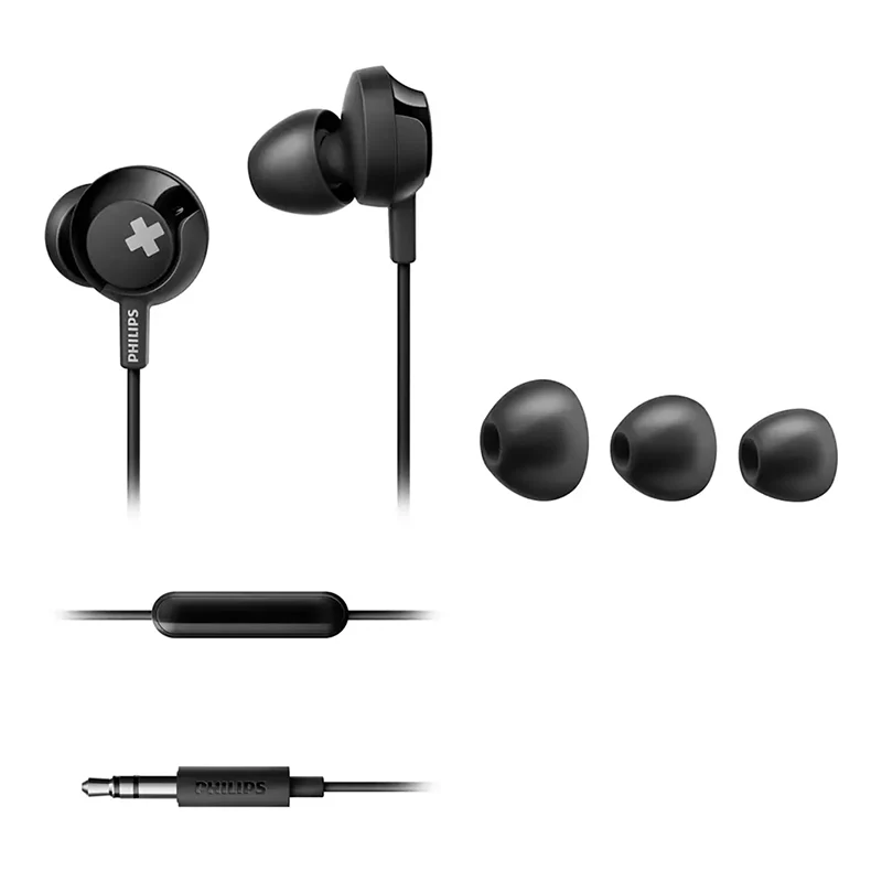Philips Bass+ SHE4305 Headphones with Mic hands-free Extra Bass