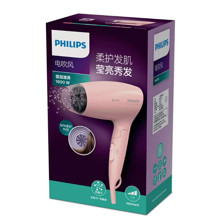Philips BHC115 SpaShine 1600-Watt Diffuser Hair Dryer