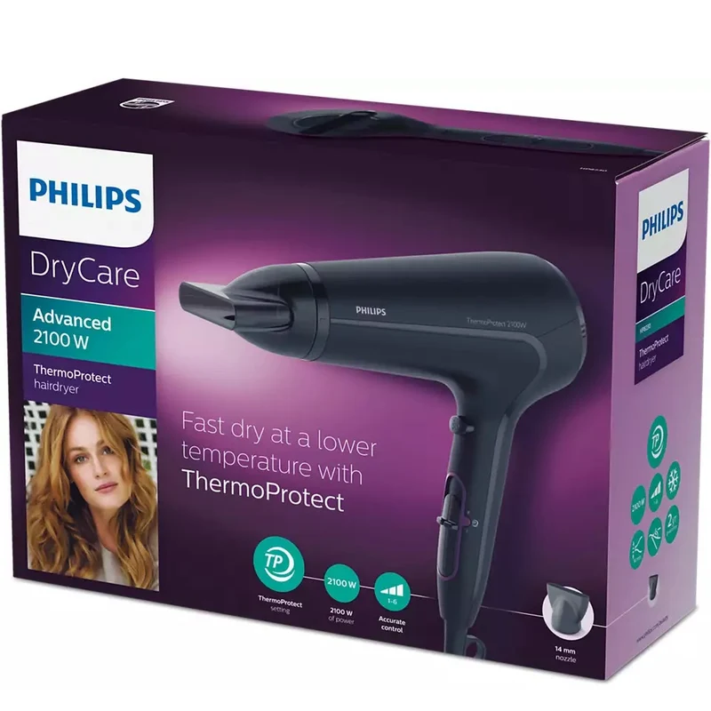Philips HP8230 2100-Watts 6 Speed Thermoprotect Powerful Hair Dryer For professional