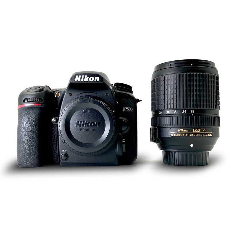 Nikon D D7500 20.9MP Digital SLR Camera - Black (Kit w/ 18-140mm VR Lens) - Reconditioned