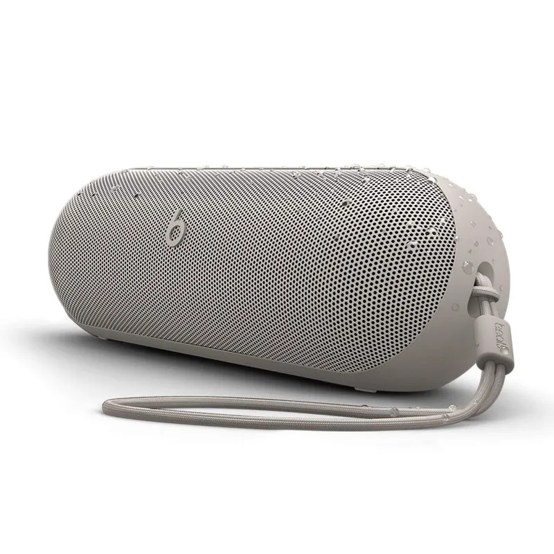 Beats Pill x Kim Kardashian - Wireless Bluetooth Speaker and Portable Charger via USB-C - Up to 24 Hours Battery Life, IP67 Water Resistant, Apple & Android Compatible, Built-in Mic - Light Gray - Reconditioned